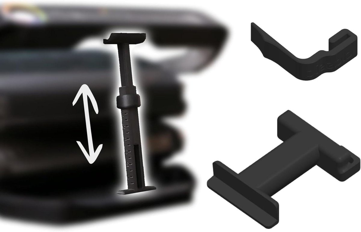Afstandhouder Optigrill - Grill Accessoire - Gelijkmatig Grillen - Verstelbare Spanwijdte - 12-26 cm - Zwart