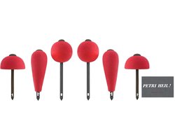 SnelShoppen - Jenzi Pop-up Kit Rood 3-6 Stuks Drijflichaam Dead Bait Snoek Aasvis + Visschaar of Gratis Petri Stickers (6 Drijflichamen)