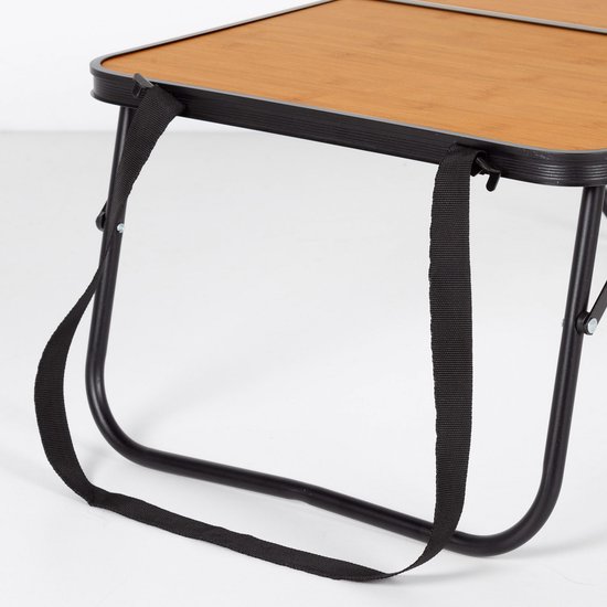Opklapbare Campingtafel - Draagbare Houten Design Tafel voor Picknicks - Lichtgewicht Aluminium Tafel met Draaggreep - Ideaal voor Buitenactiviteiten — afbeelding 2