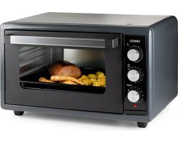 DOMO DO808GO Vrijstaande oven - Heteluchtoven - 50 Liter - 2000 W - Grijs