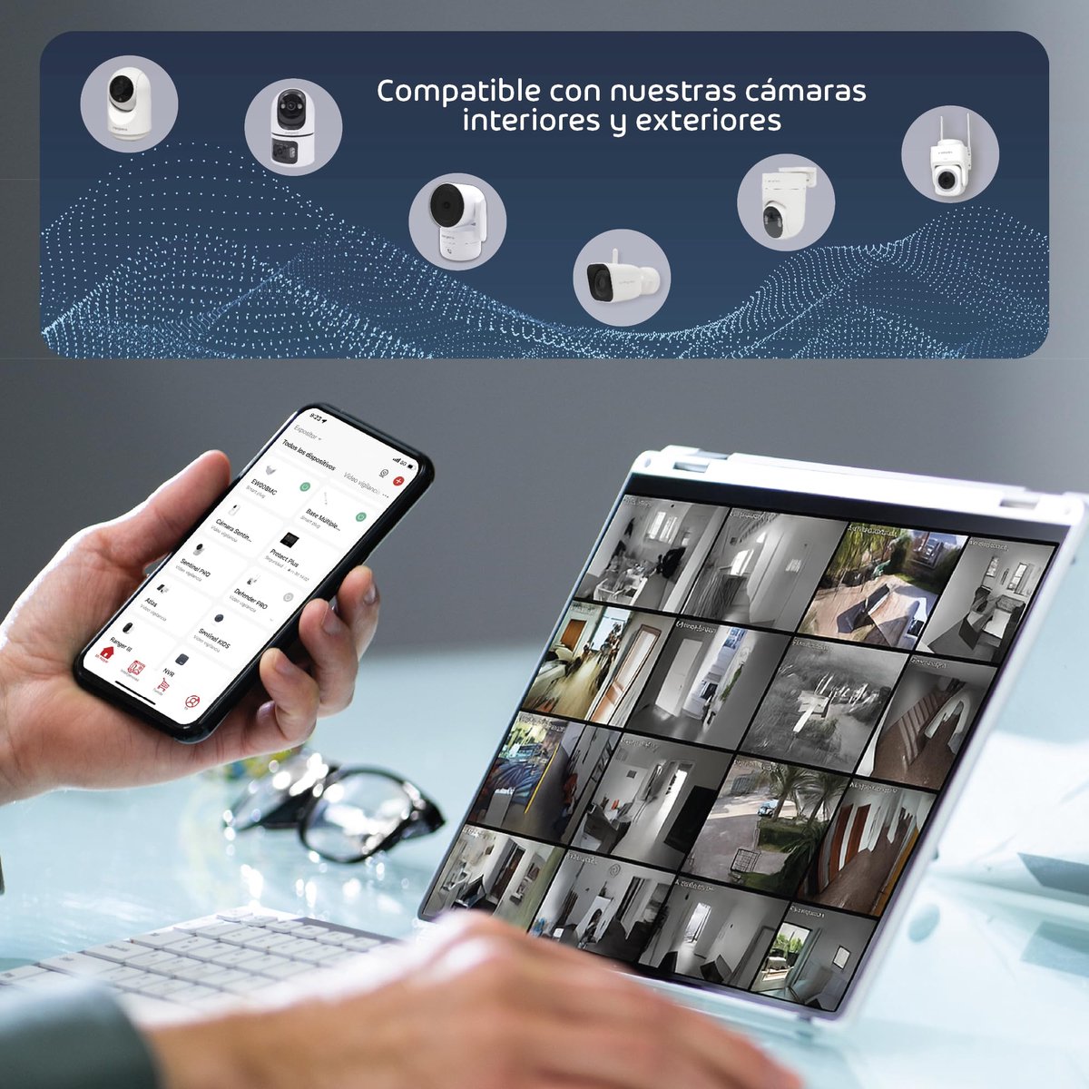 SnelShoppen - 16-kanaals NVR-recorder met 2 outdoor camera's, 1TB harde schijf, 24/7 opname, ONVIF compatibel, RJ45-aansluiting voor optimale beveilig