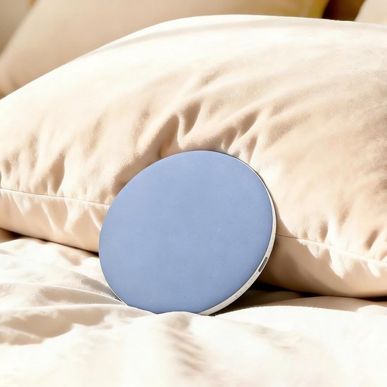 Onder Pillow Speaker - Slaap Geluidsbox - Ontspannen Slapen - Zachte Mist Grijs - 9.7x9.7x1.2cm - Blauw — afbeelding 2
