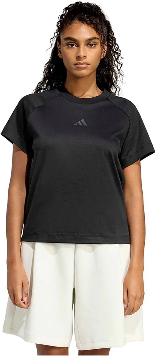 Adidas Soft Lux T-shirt Met Korte Mouwen XS Vrouw Zwart