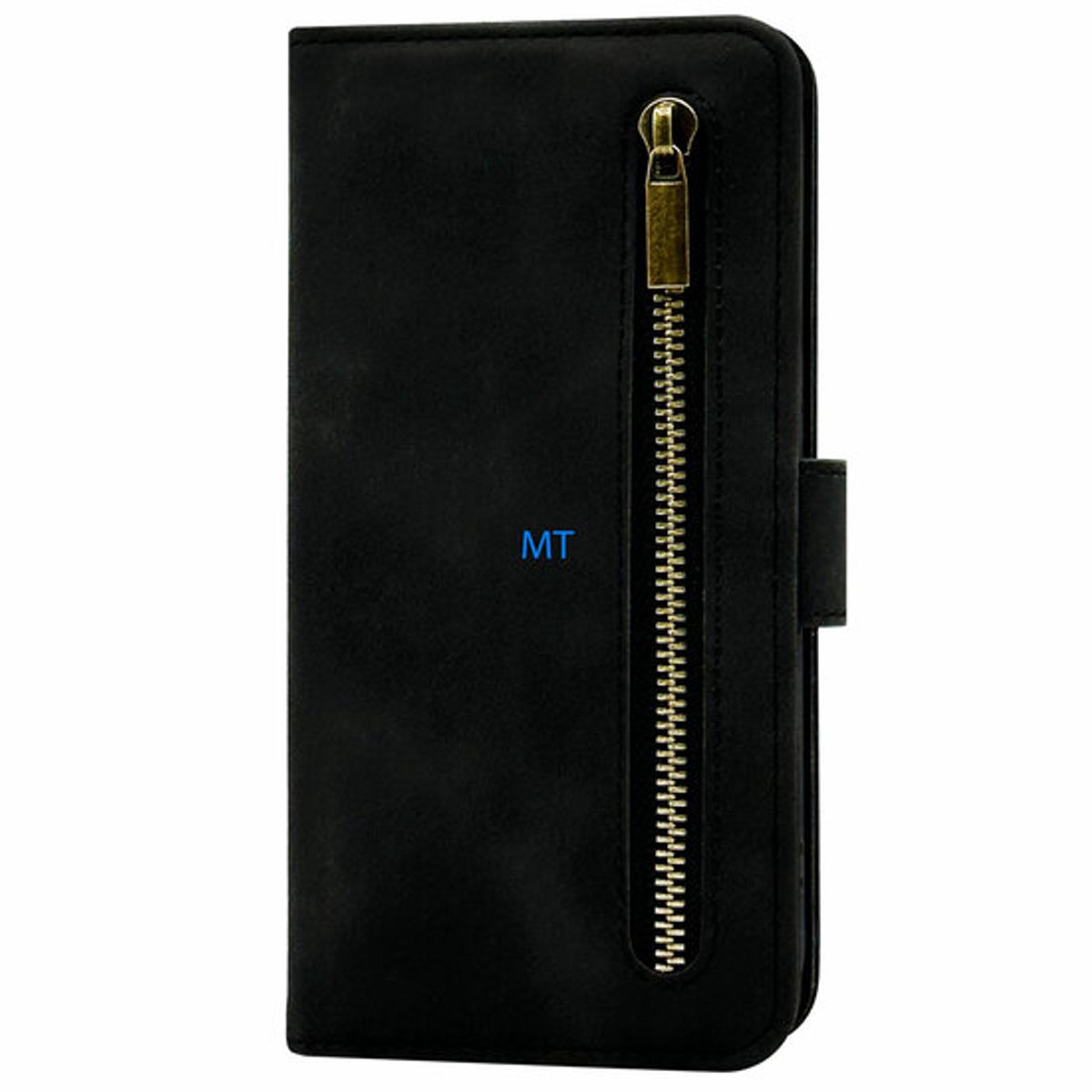 GREEN ON Zip Wallet Bookcase geschikt voor iPhone 14 - Zwart
