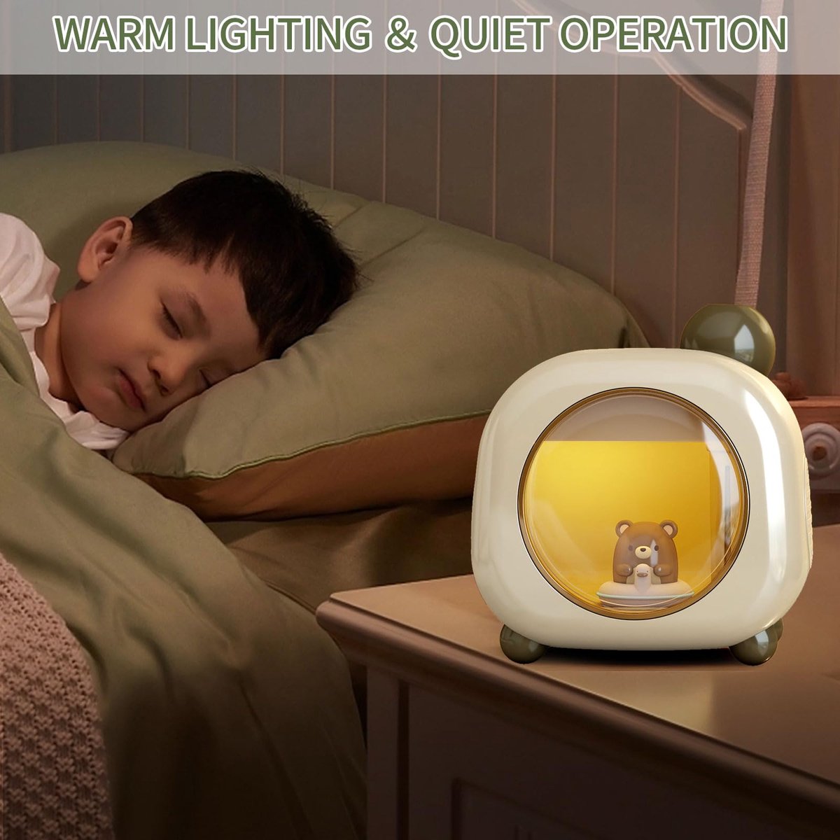 SnelShoppen - Draagbare 500ML Luchtbevochtiger voor Slaapkamer Baby, Cartoon Luchtbevochtiger voor Kinderen, Compact, Stil, Ideaal voor Thuis, Kindere — cadeau in Spellen & Speelgoed - foto 2