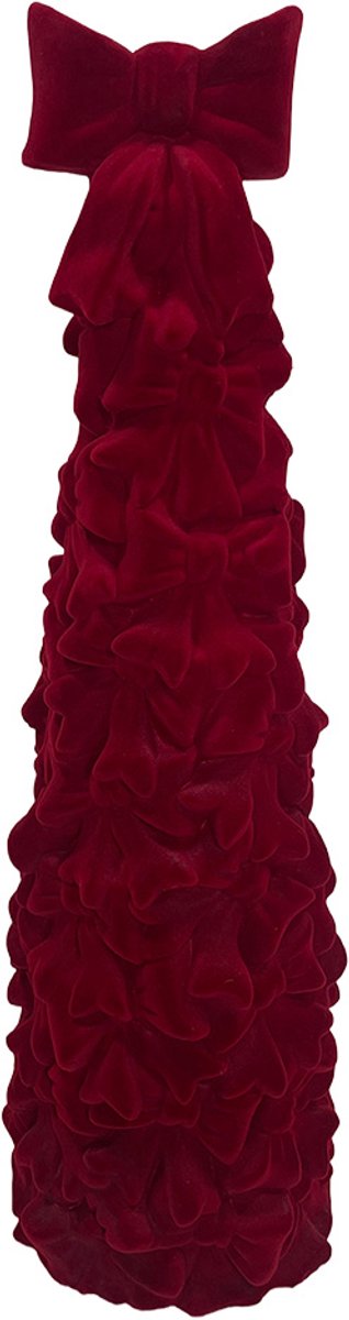 Clayre & Eef Decoratie Kerstboom Rood Keramiek