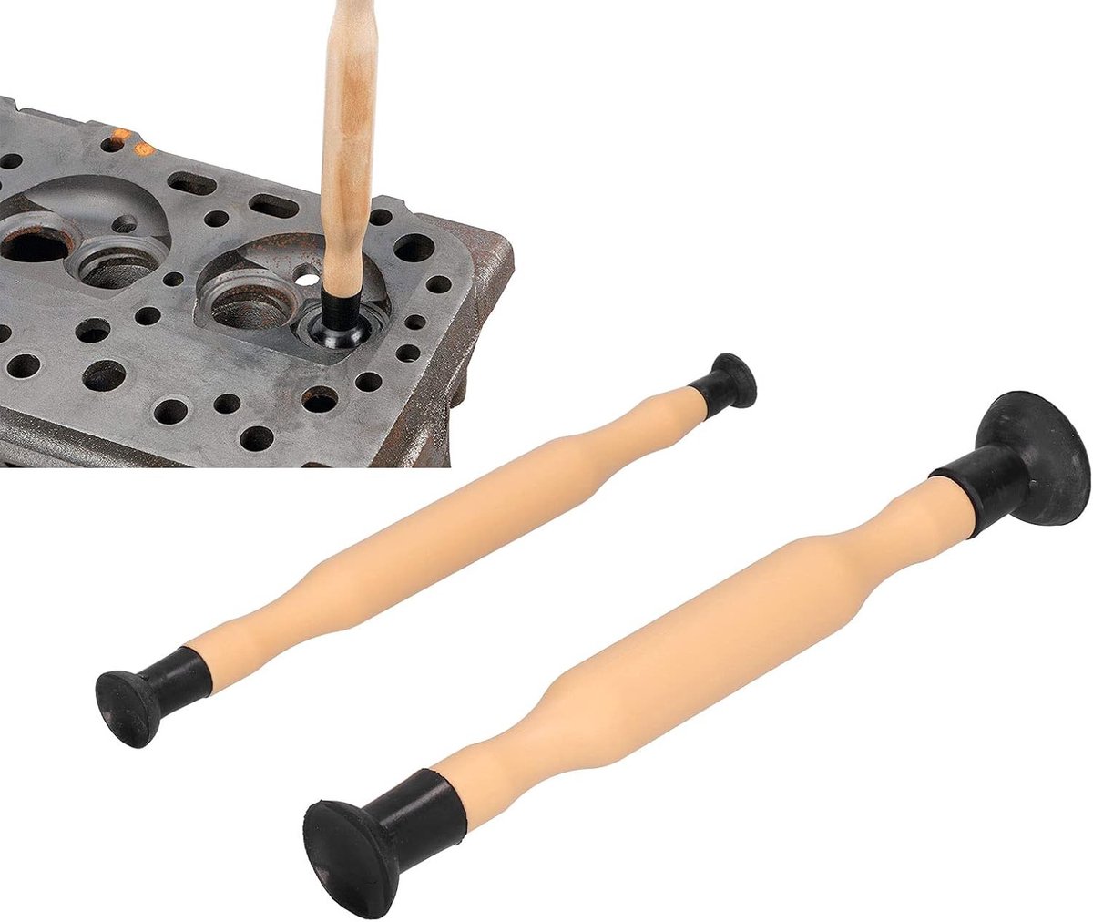 Set van 2 Ventiel Lapping Tools met Zuignap - Dubbelzijdige Lapping Stick voor Precisie en Efficiëntie - Geschikt voor 1-1/8in, 1-3/8in, 5/8in, 3/16in Ventielen