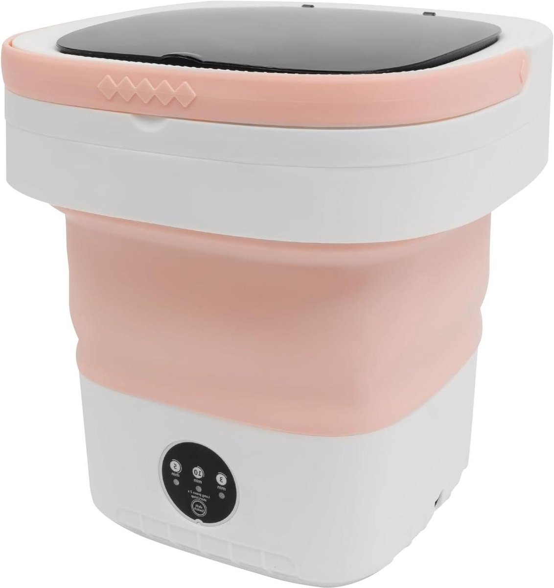 Mini-wasmachine Opvouwbare Wasmachine Kleine Wasjes Met Centrifuge 12 Liter Roze