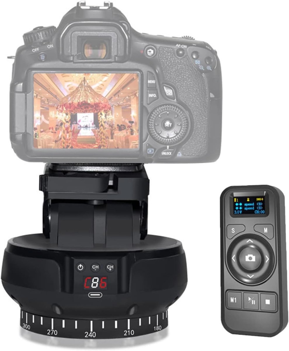 Professionele 360° Rotating Panorama Tripod Head voor Video- en DSLR-camera's, Compacte Stabilizer en Fotografie Accessoires