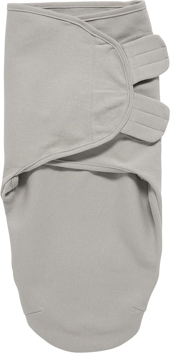 Baby Puckzak - Wikkeldoek Baby - Zacht Slaapcomfort - 100% Katoen Ademend - 0-3 Maanden - Grijs