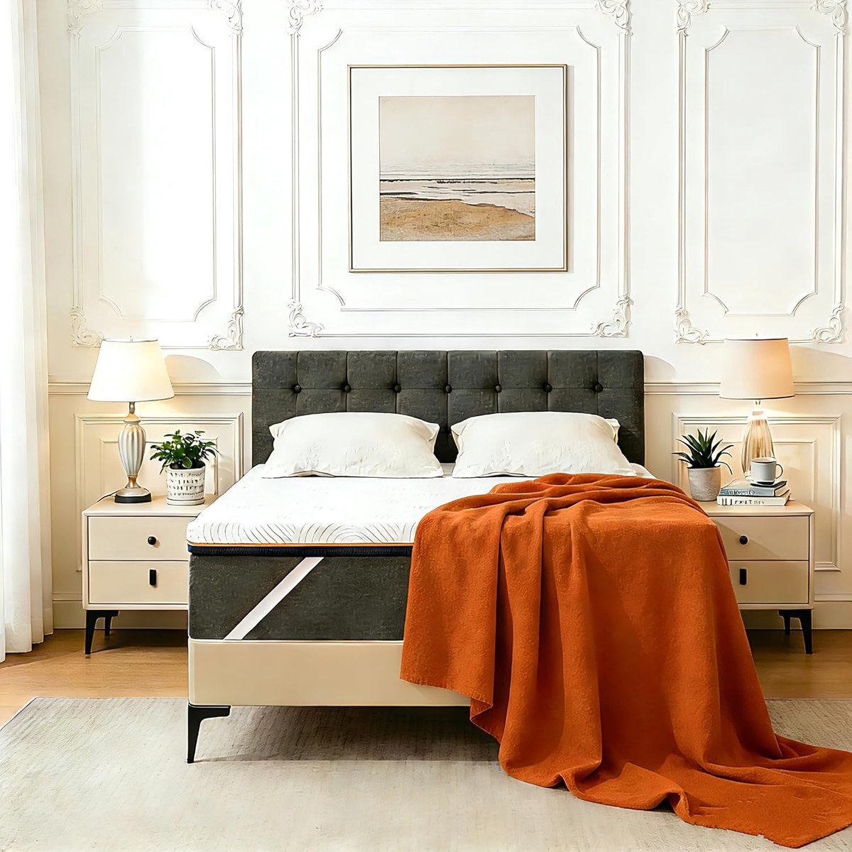 SnelShoppen - Premium Topper 180x200 cm H4 - 10 cm Traagschuim Koudschuim Orthopedisch Ademend Oeko-Tex Afneembare Overtrek Antislip Duurzaam Hygiënis