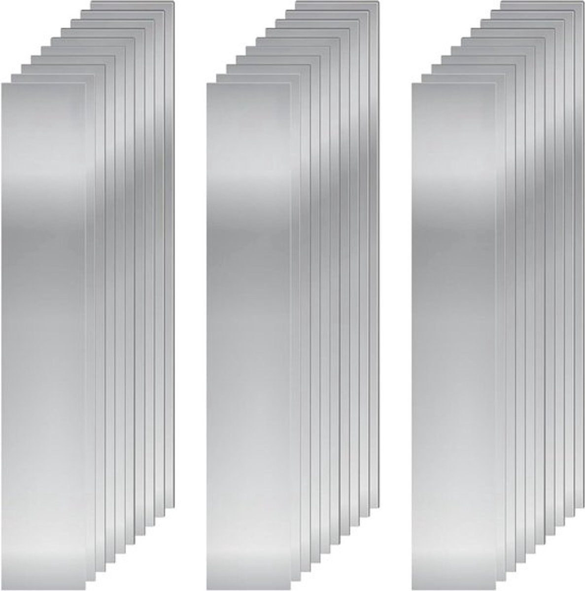 30 stuks rechthoekige shimstock assortiment van 304 RVS, 10 maten voor keuken trim en gap filler, ideaal voor doe-het-zelf projecten en verbeteringen