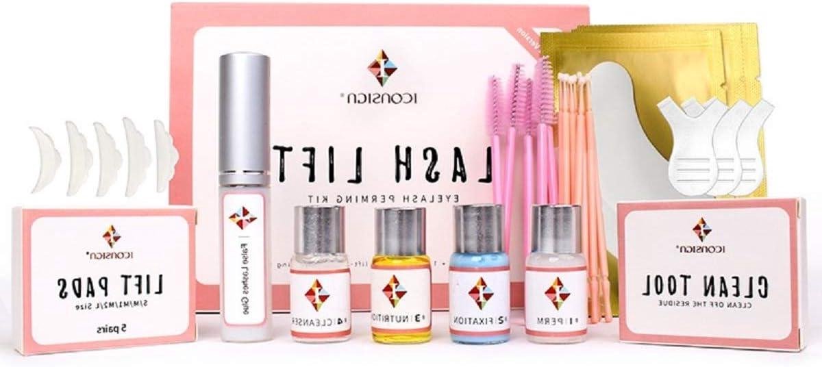 Wimperlift Set - Wimperpermanent Kit - Professioneel Gebruik - 10-Delige Complete Set - 7 ml Lijm 4 ml Lotions