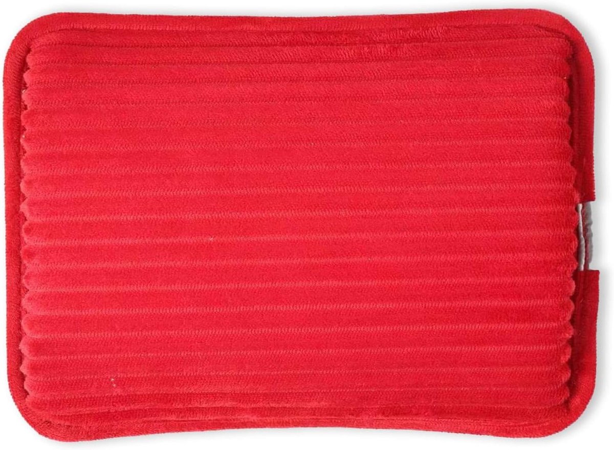 Elektrische kruik - Zachte handwarmer - Warmte en ontspanning - Oplaadbaar snel warm - 27 x 18 cm - Rood