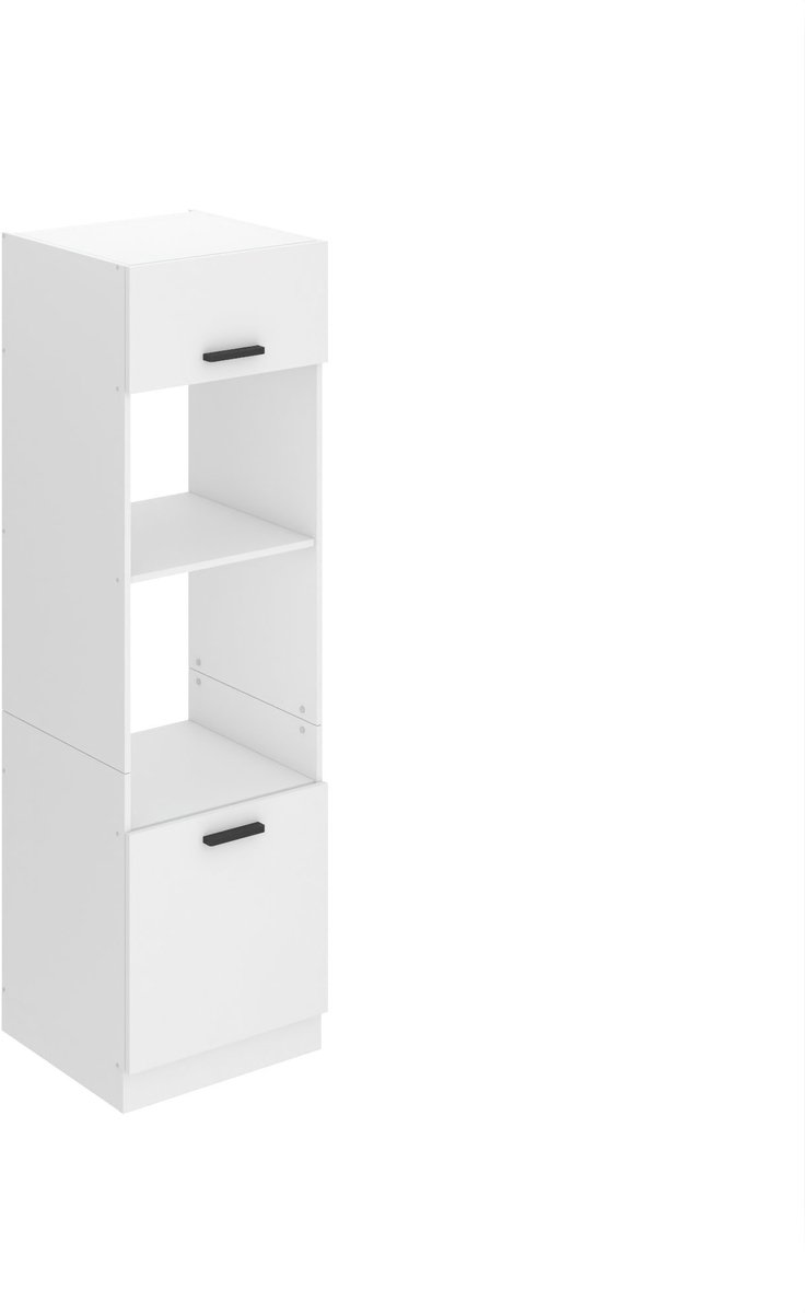 BELINI Magnetronkast SSP 60x204 cm met 2 Deuren en 2 Planken - Wit Mat