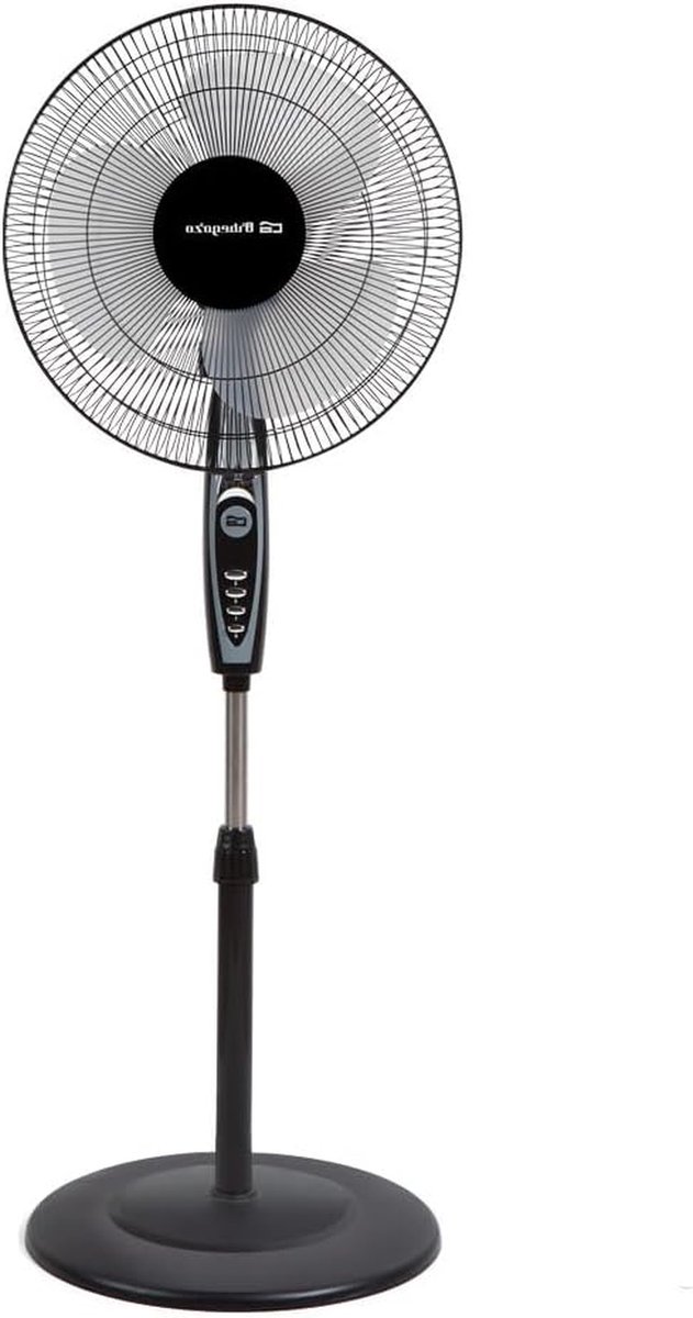 Vloerstaande Ventilator - Staan Ventilator - Verkoeling Zomer - 3 Snelheden - 40 cm Bladen - Zwart