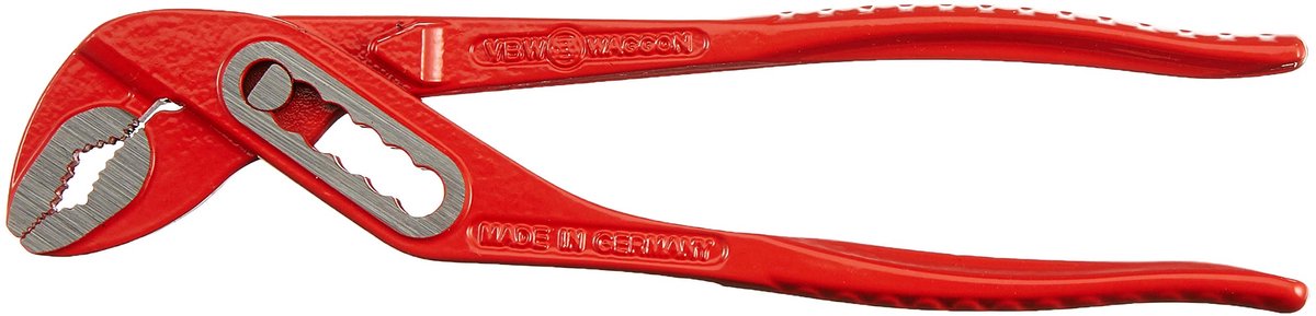 SnelShoppen - Waterpomptang Zelfklemmend 160mm, Krachtbesparend, Antislip, Max. Opening 26mm, Corrosiebestendig, Rood/Zwart/Geel, Ideaal voor Buizen e