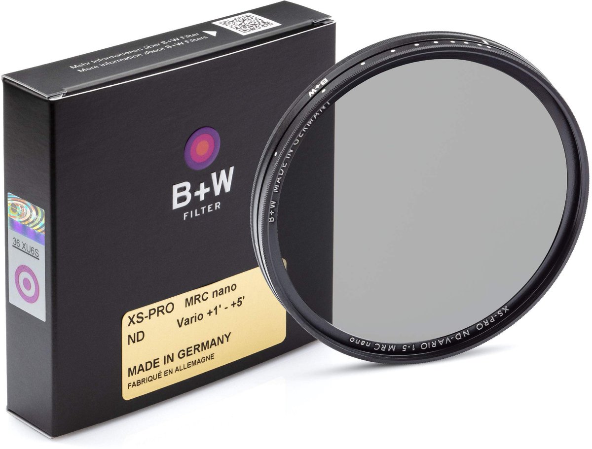 SnelShoppen - ND Vario Filter 72mm - Densiteit Neutraal Filter voor Digitale Camera - Traploos Instelbaar - Ideaal voor Landschapsfotografie en Langza