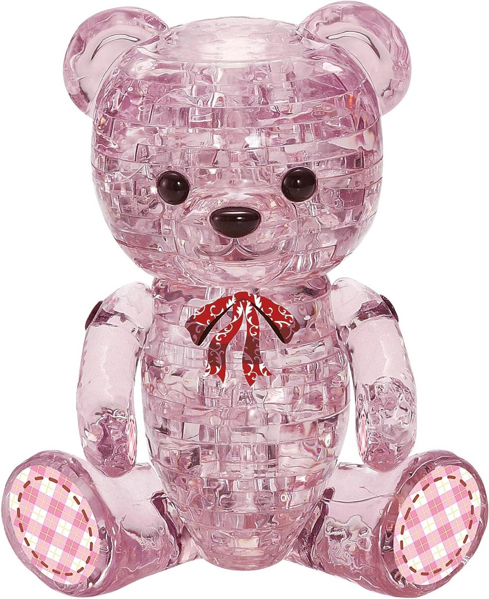 Kristallen Puzzel - 3D Figuur - Hobby & Decoratie - Beweegbare Armen Benen - 48 Delen - Roze