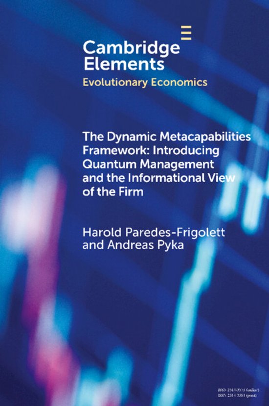 Elements in Evolutionary Economics-The Dynamic Metacapabilit ... - cover