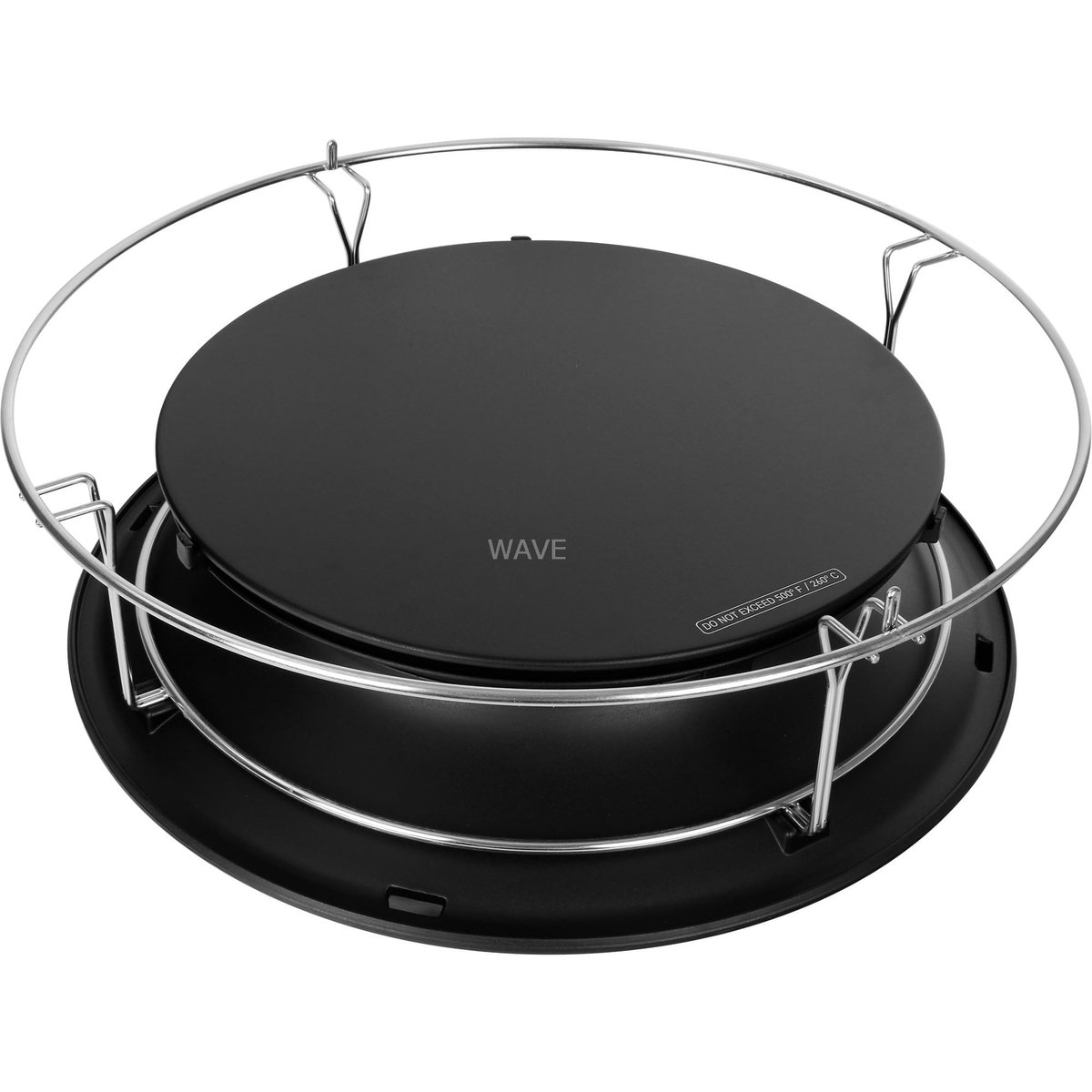 SnelShoppen - Kamado Grill KJ-Hyper Classic SloRoller Plus met Rek, Zwart, 18.288 cm x 44.704 cm x 44.704 cm, Voor Barbecue, Tuinfeest, Camping, Outdo