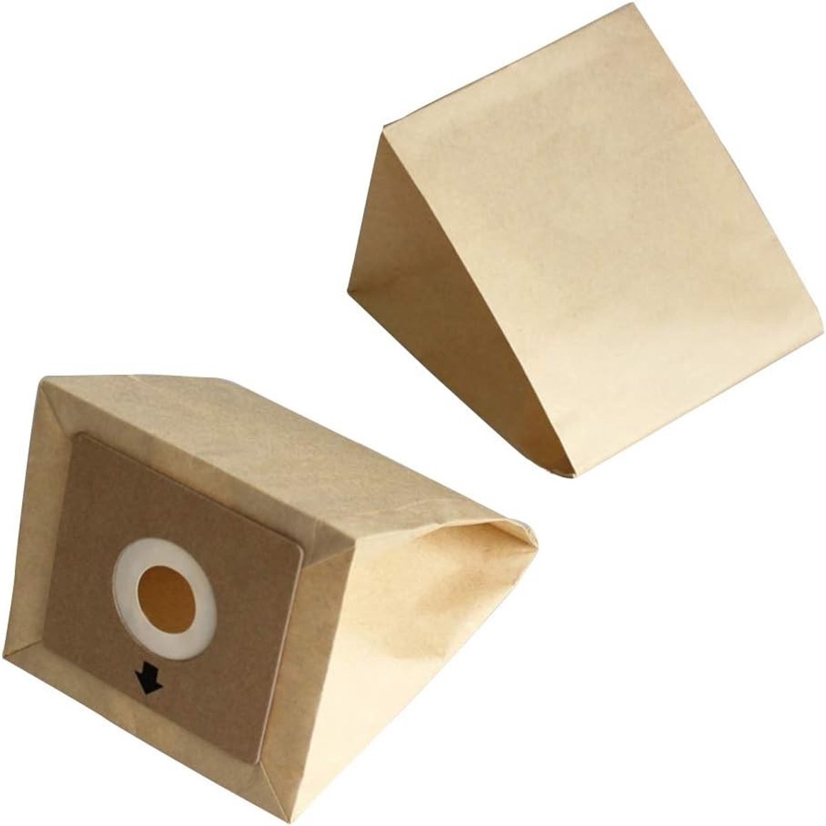 Premium Vervangende Papierstofzakken voor Stofzuigers - Afmetingen 10 x 11 cm - Houten Kleur - Duurzaam en Efficiënt