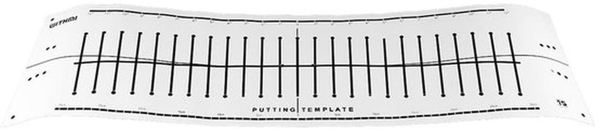 Putting Mat - Indoor Golf Trainer - Doelinstelling met Gaten - Club Face Feedback - Traject Feedback - Verbeter Nauwkeurigheid
