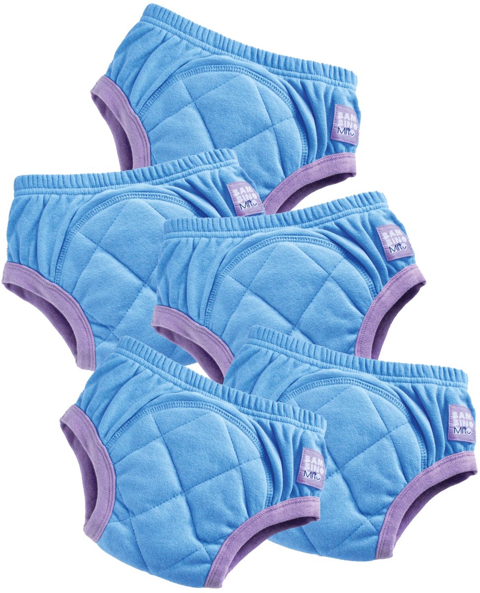 Set van 5 herbruikbare zindelijkheidsbroekjes in Hemelblauw | Sneller en met vertrouwen zindelijk worden | Bambino Mio®