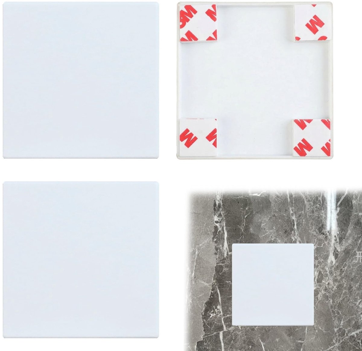 Solidchoice - Set van 3 Blind Covers voor Wandcontactdozen