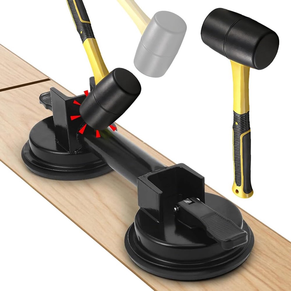 Solidchoice - Vloer Voegen Fixatietool met Hevel en Zuignap