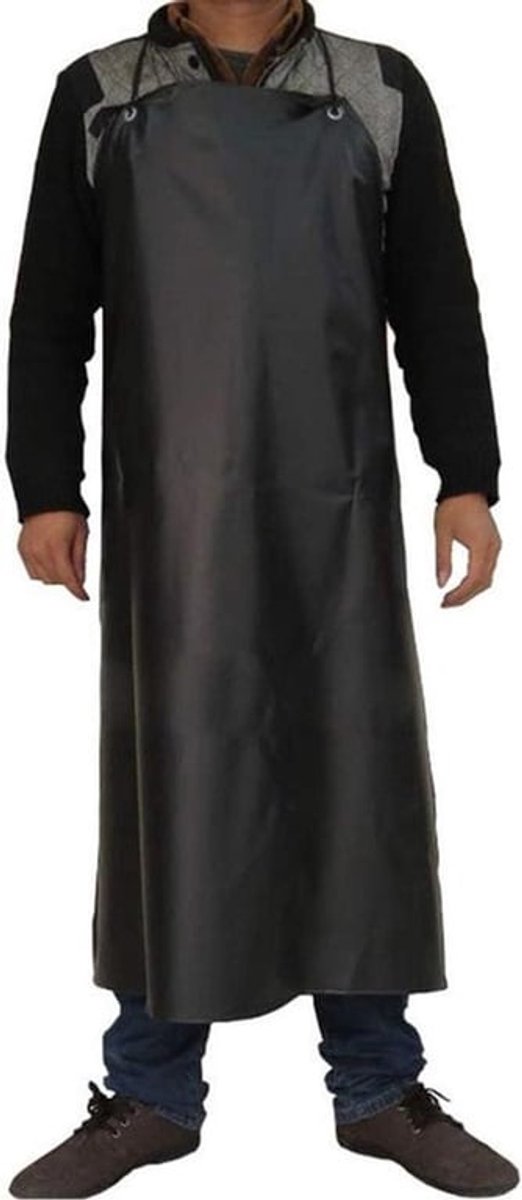 Keukenschort - Keuken - Waterafstotend - Lang - Zwarte - Kook - Keukenschort - Geschikt voor Mannen en Vrouwen - Zwart Keukenschort Waterafstotend en Vlekbestendig - Extra Lang Schort voor Keukengebruik.