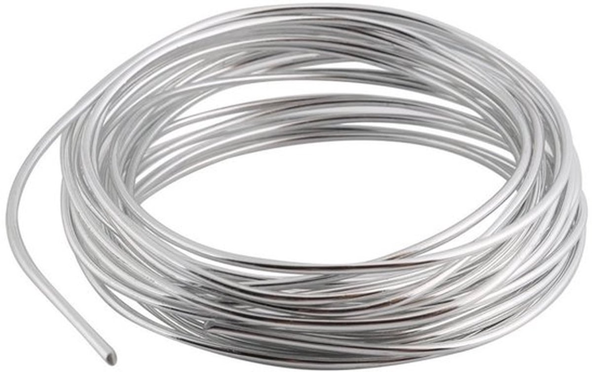 Flexibele Aluminium Draad van 5m voor Creatieve DIY Sieraden en Handgemaakte Decoraties - Verkrijgbaar in 3 Kleuren