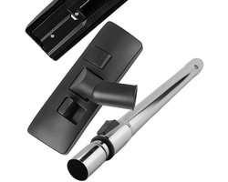 Rosfix Vloerzuigmond Set Vervanging - 2-in-1 Vloerborstel Telescopische Buis - DN32 26cm