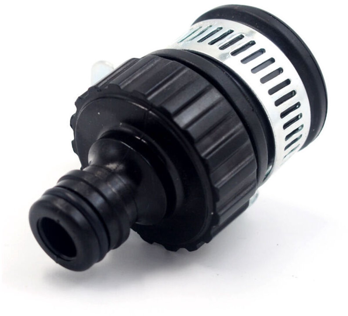 Keukenkraan slangadapter, rond kraanaccessoire, tuinslangaansluiting, gemaakt van hoogwaardig rubber, kan worden aangesloten op elke kraan geschikt voor een diageschikt voorer van 14-24 mm.