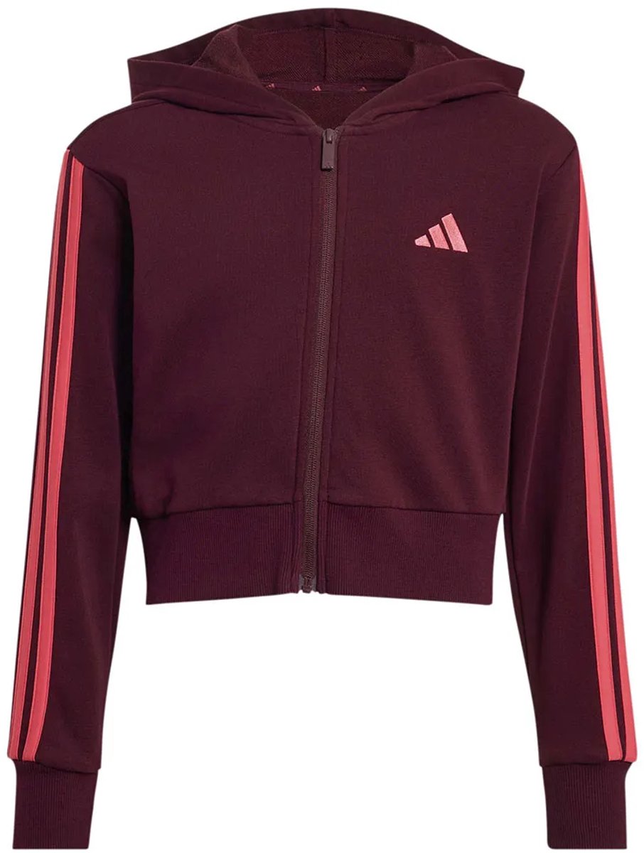 Adidas Essentials Sweatshirt Met Rits 14-15 Years Meisje Carbon / Pure Turbo