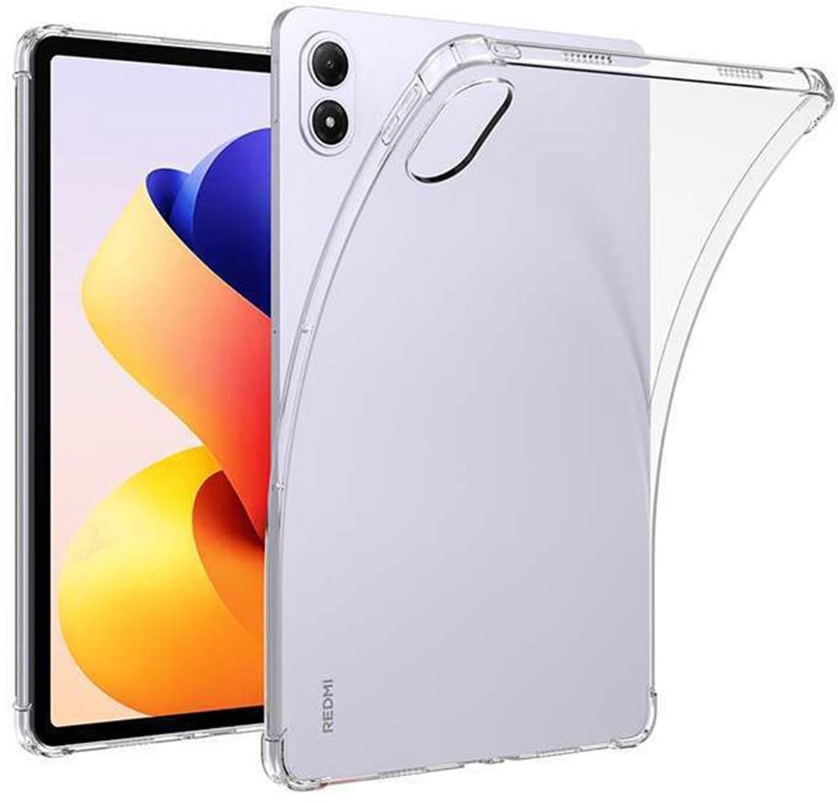 Coverup Tablethoes geschikt voor Xiaomi Redmi Pad 2 Pro Hoesje - Transparant TPU Back Cover - Transparant