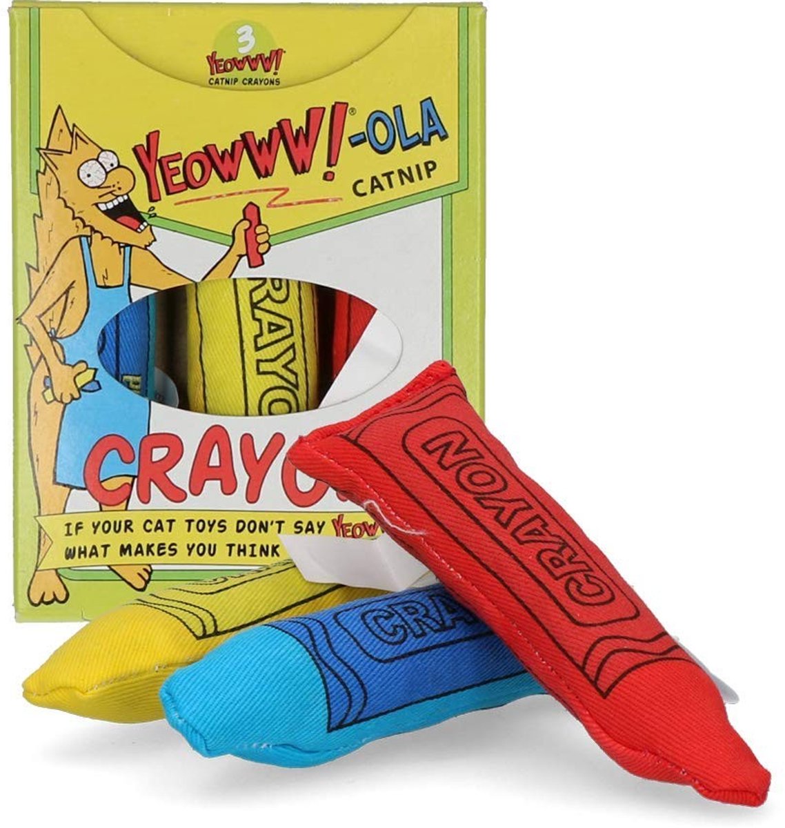 Solidchoice - Set van 3 Katten Speelgoed met Organisch Catnip