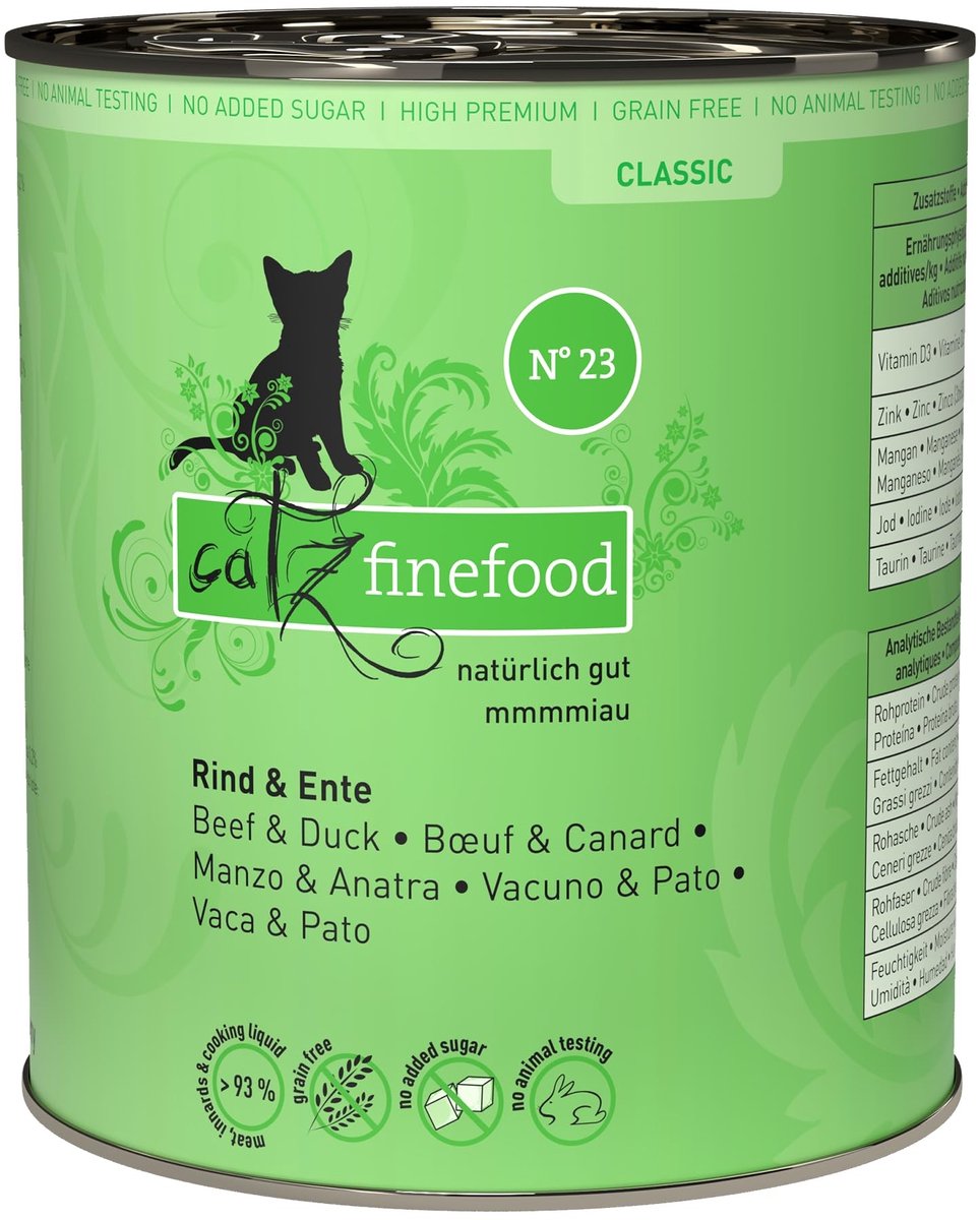 Solidchoice - Nat Kattenvoer met Rundvlees en Eend, 6 x 800g Blikken