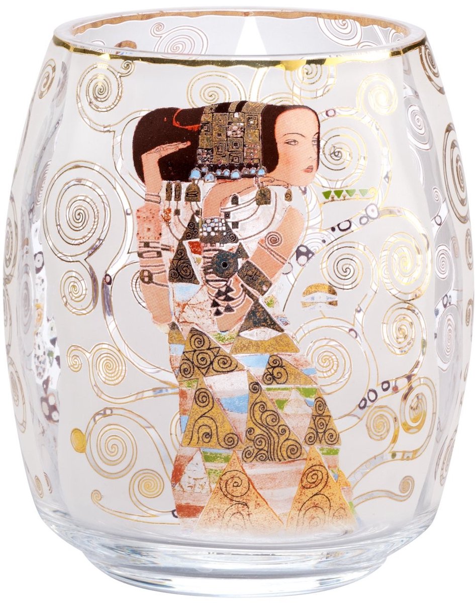 Solidchoice - Tealight Houder met Echt Goud 13,5 cm