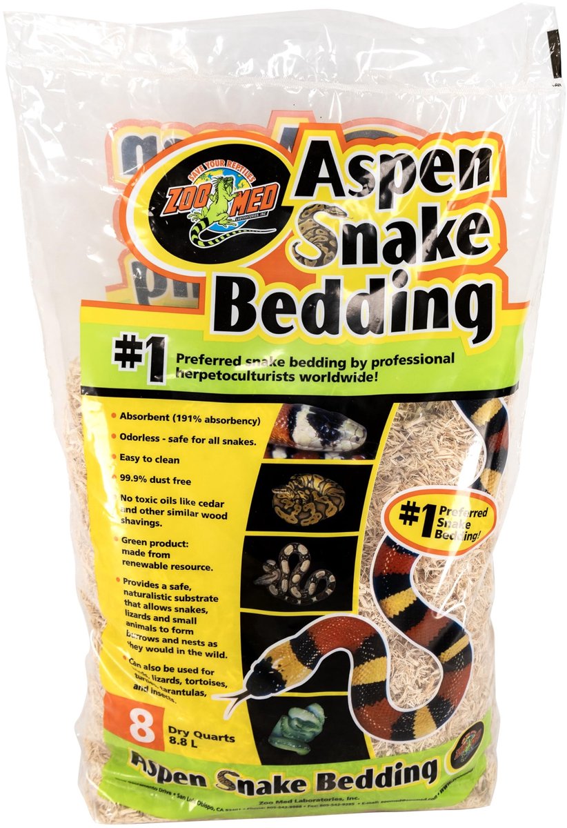 Solidchoice - Aspen Snake Bedding, 8.8 Liter, Hypoallergeen en Stofvrij