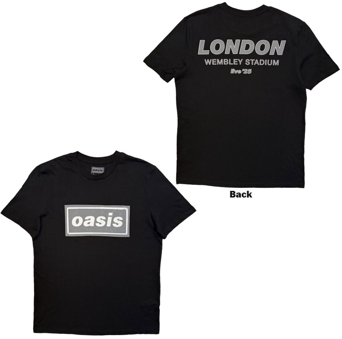 Oasis - London City Pop Up Heren Tshirt - S - Zwart