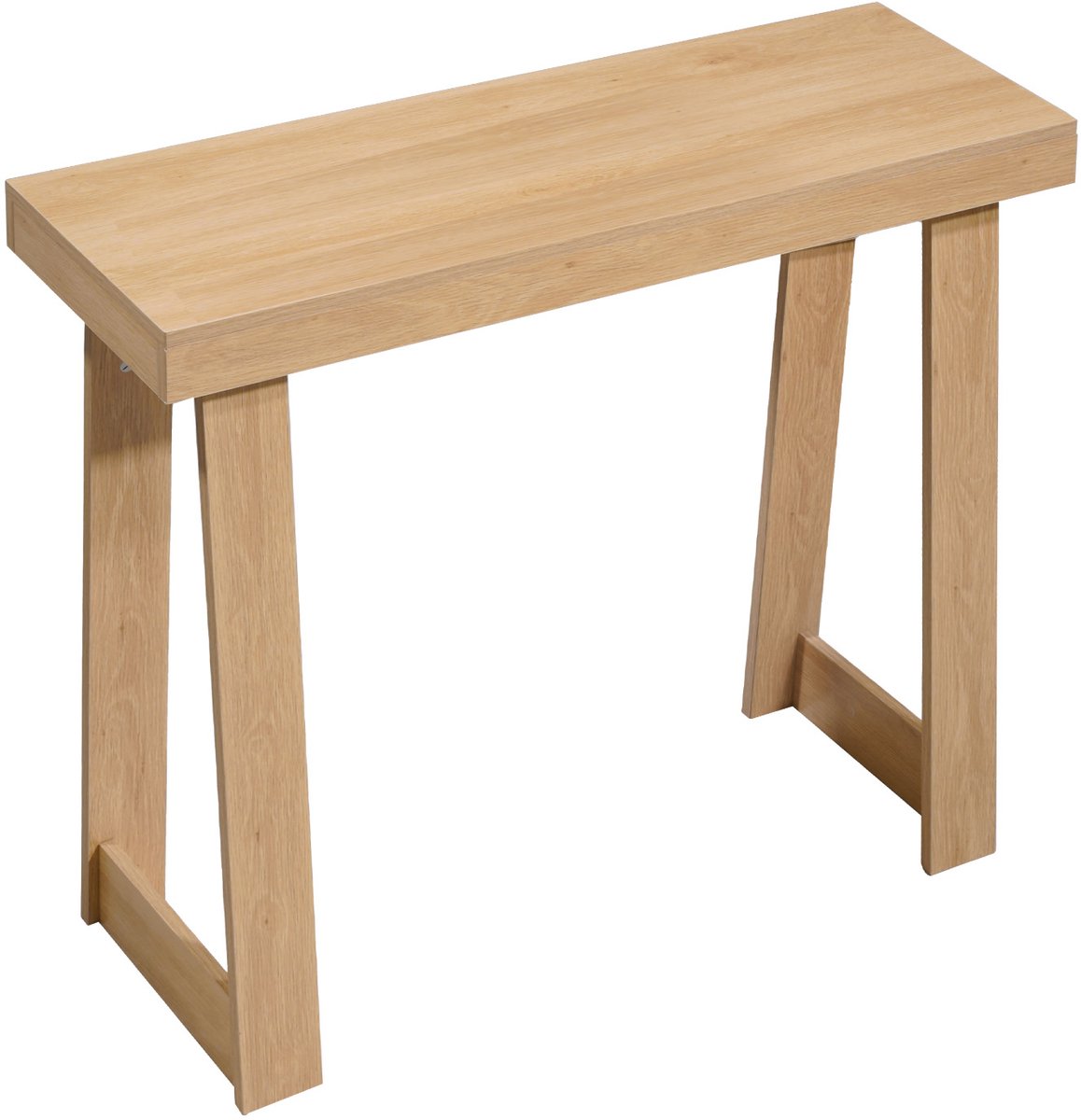 Consoletafel, Bijzettafel achter De Bank (91,5 X 30,5 X 81 cm / L X B X H), Rechthoekige Tafel van Duurzaam Plaatmateriaal voor Hal, Slaapkamer, Woonkamer, Entree, Moderne Haltafel met Houtlook