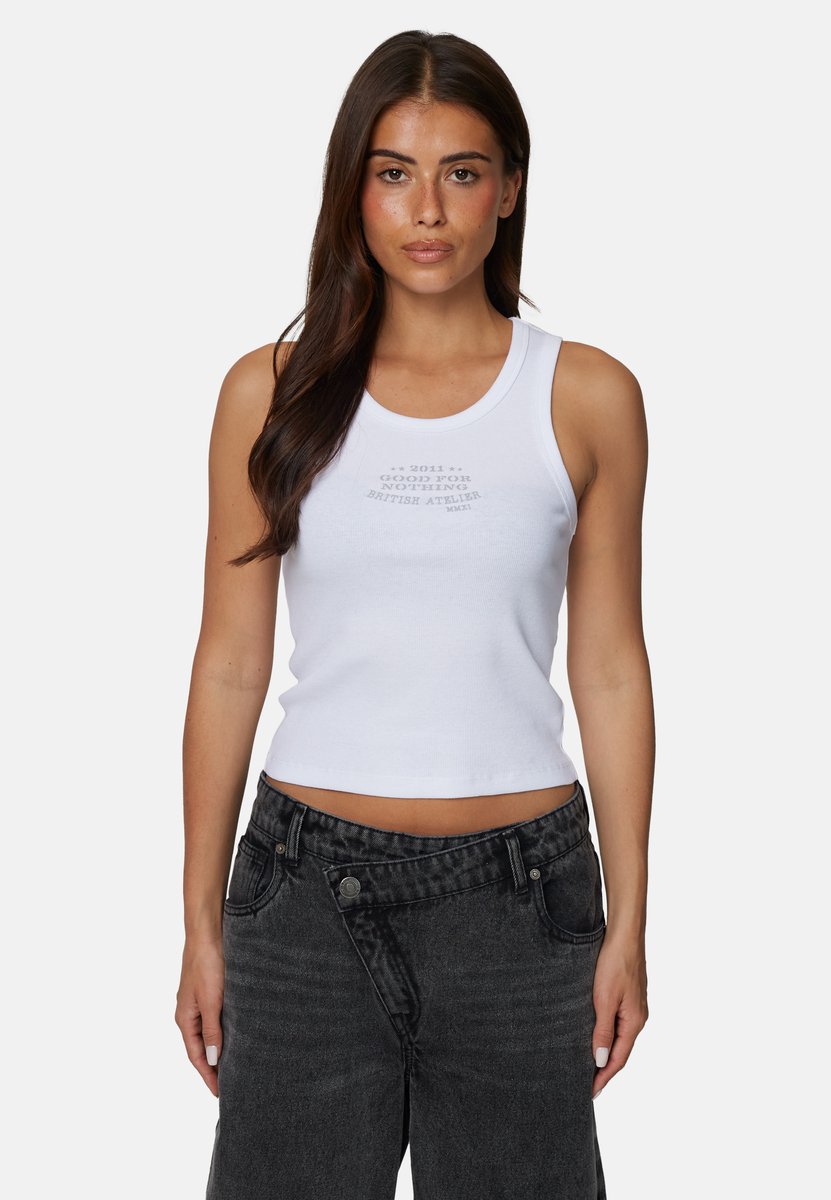 Good For Nothing - Vest - Katoen - Vrouwen - Maat L - wit