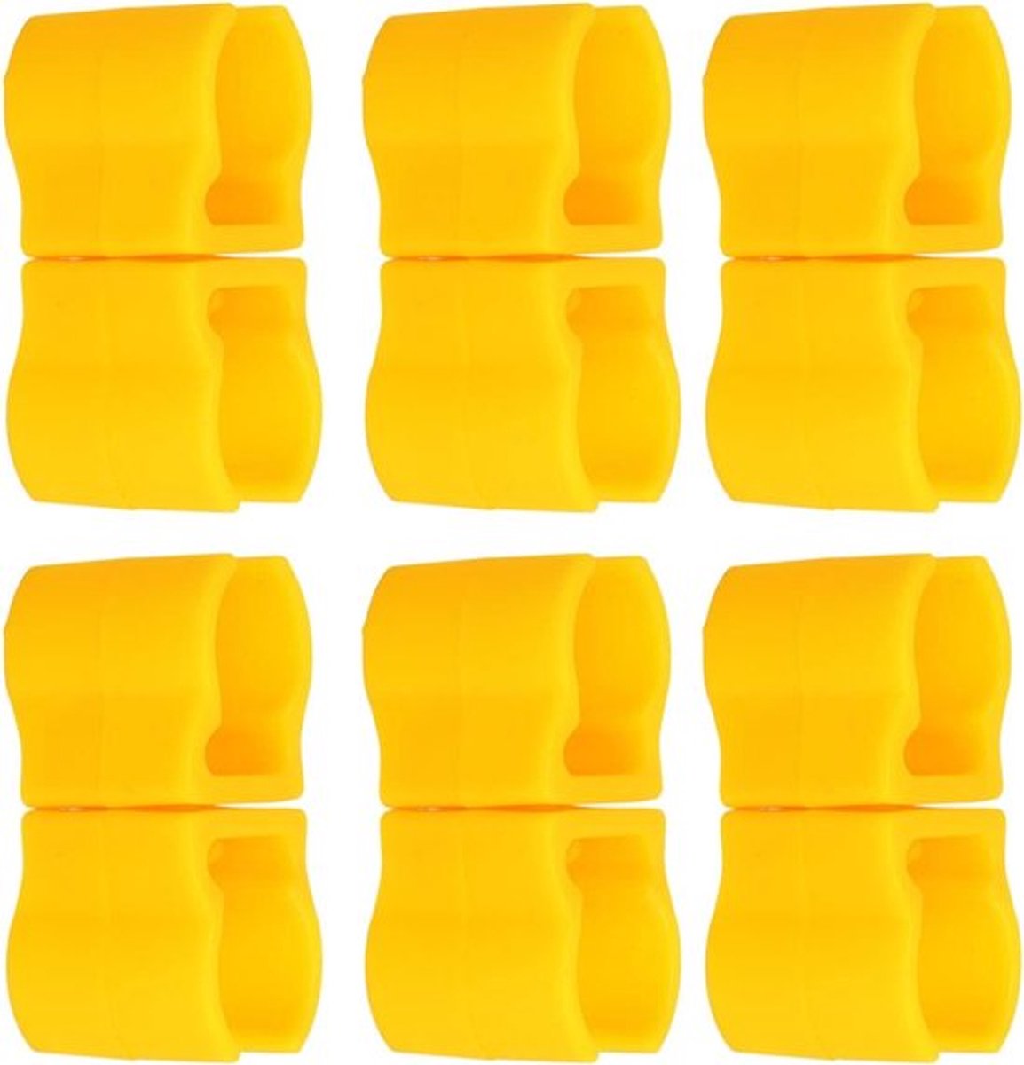 10 Stuks Outdoor Voetbal Trainingsvlag Clip Buckle - Plastic Coaching Stokken Connector voor Oefeningen en Obstakels, Ideaal voor Skill Training