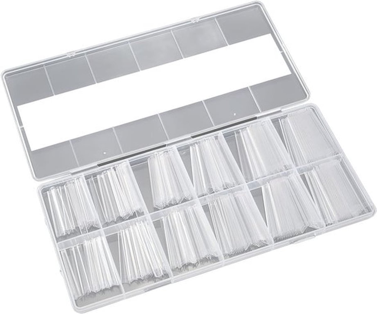Nageltip 240 Stuks - Kunstnageltip Transparant - Plaknagels - Kunstnagels - Nagelstudio - Hoge Kwaliteit