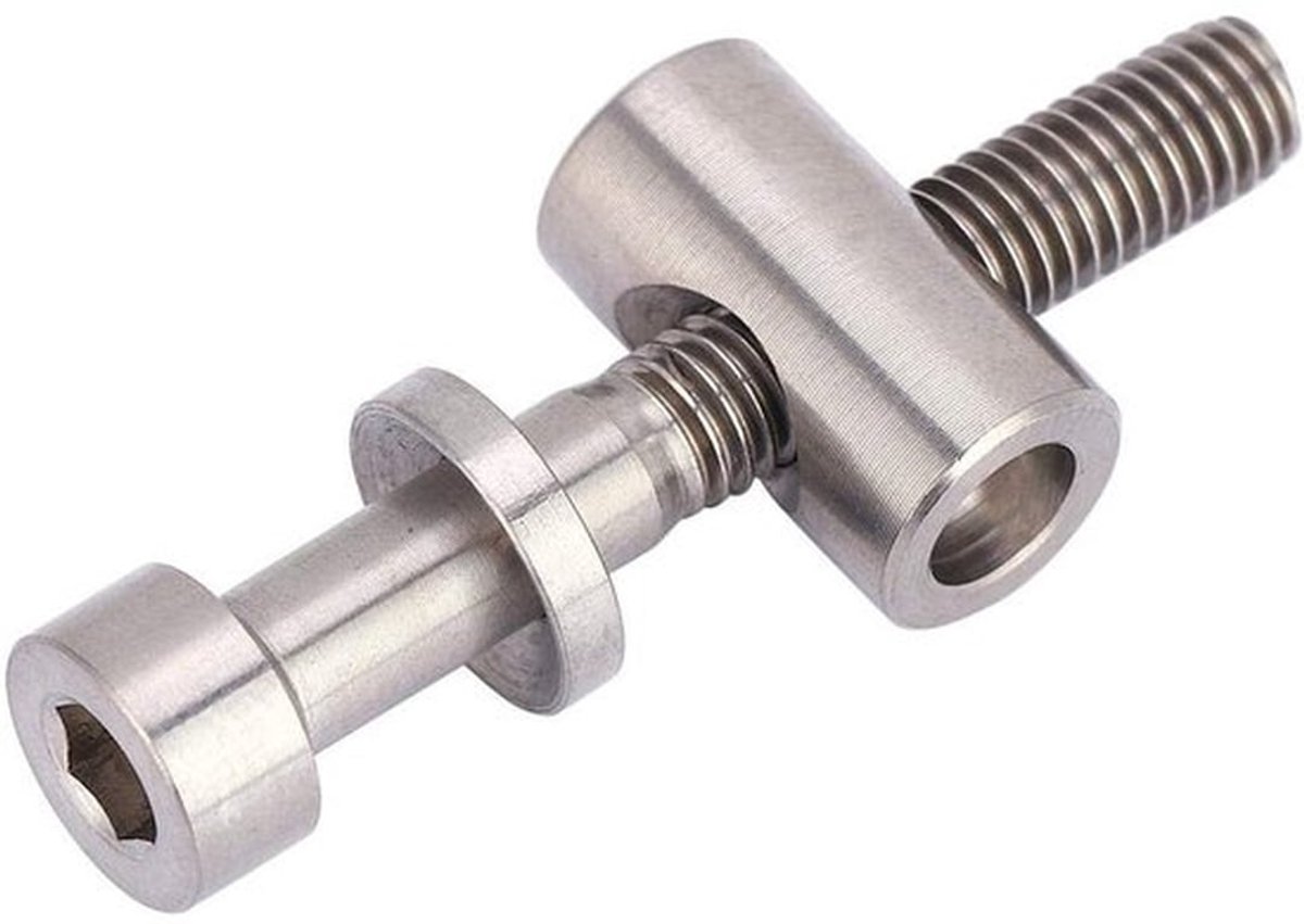 Fiets Zadelpen Schroef Titanium - Zadelpen Bouten - Vaste Bout - Lichtgewicht - Oxidatiebestendig - Hoge Stabiliteit