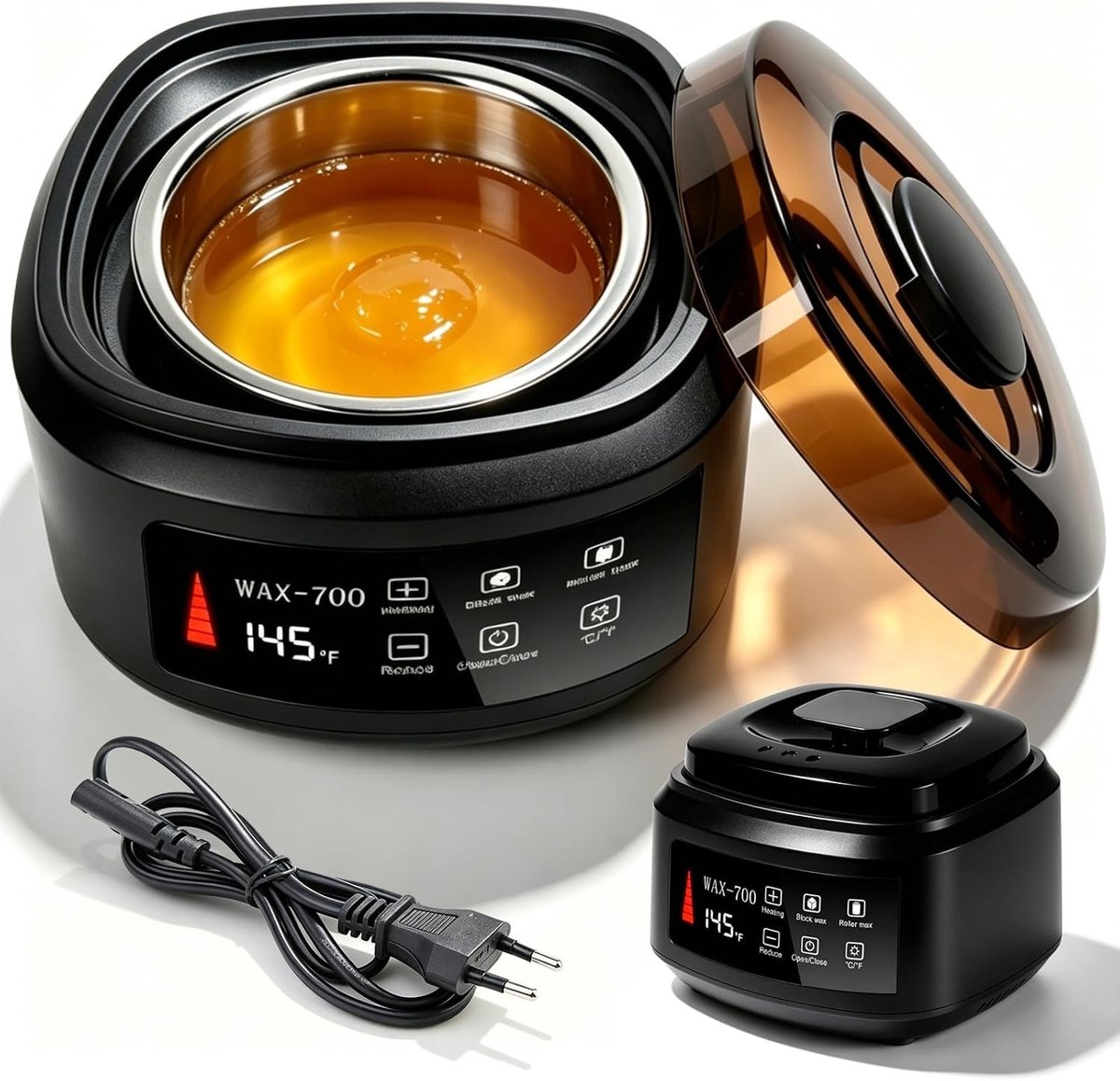 Waxverwarmer - Zwart - 500 ml - Automatische Temperatuurregeling - Voor Ontharing voor Dames en Heren