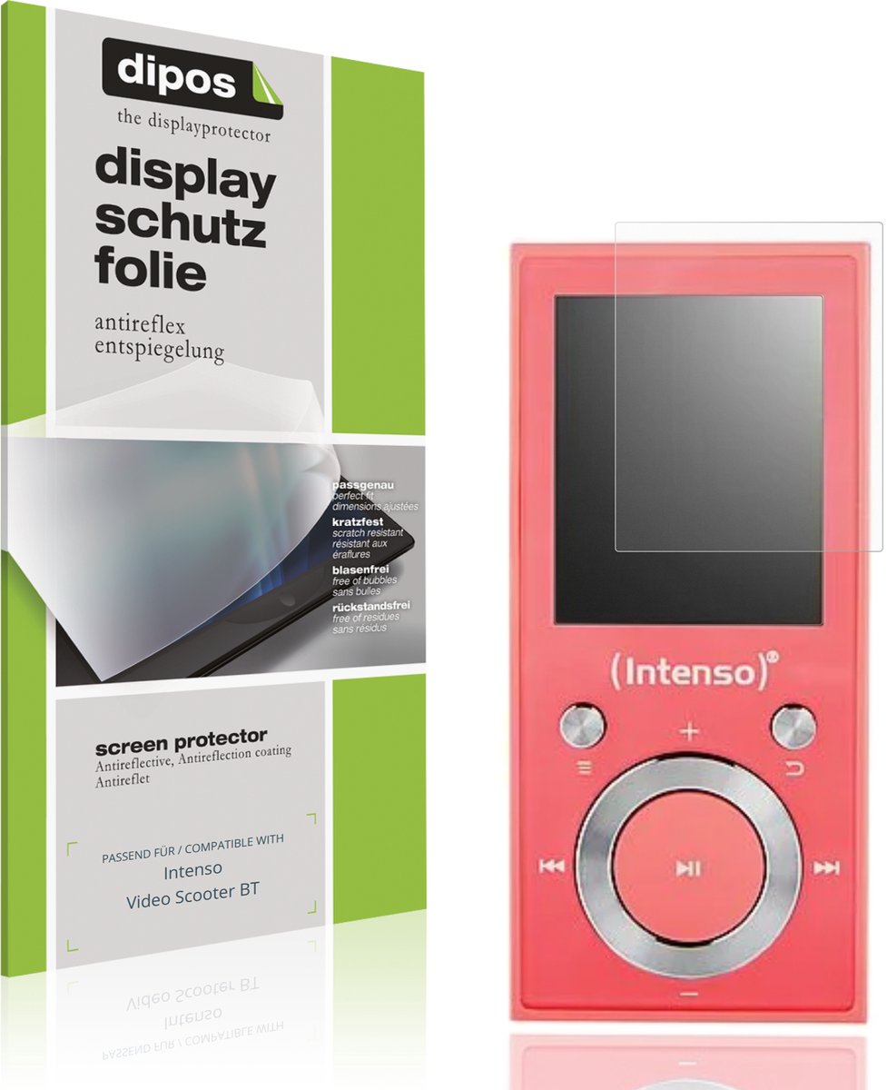 dipos – 4x Matte Beschermfolie geschikt voor Intenso Video Scooter BT | Krasbestendige & antireflecterende Screenprotector Ultra-Thin