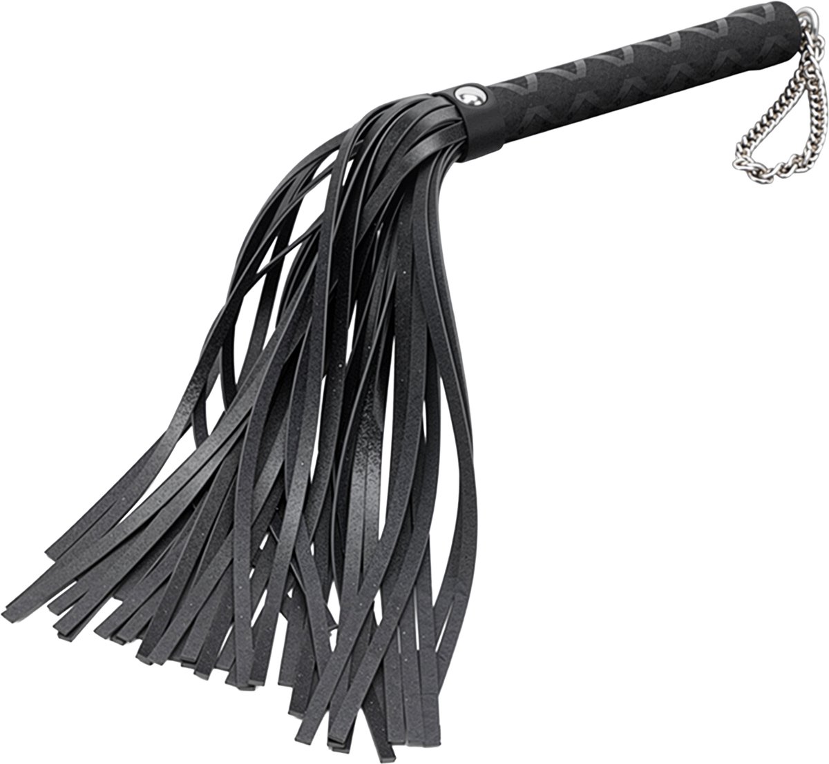 Fixxx - Luxe Flogger - Kunstleer - Zwart