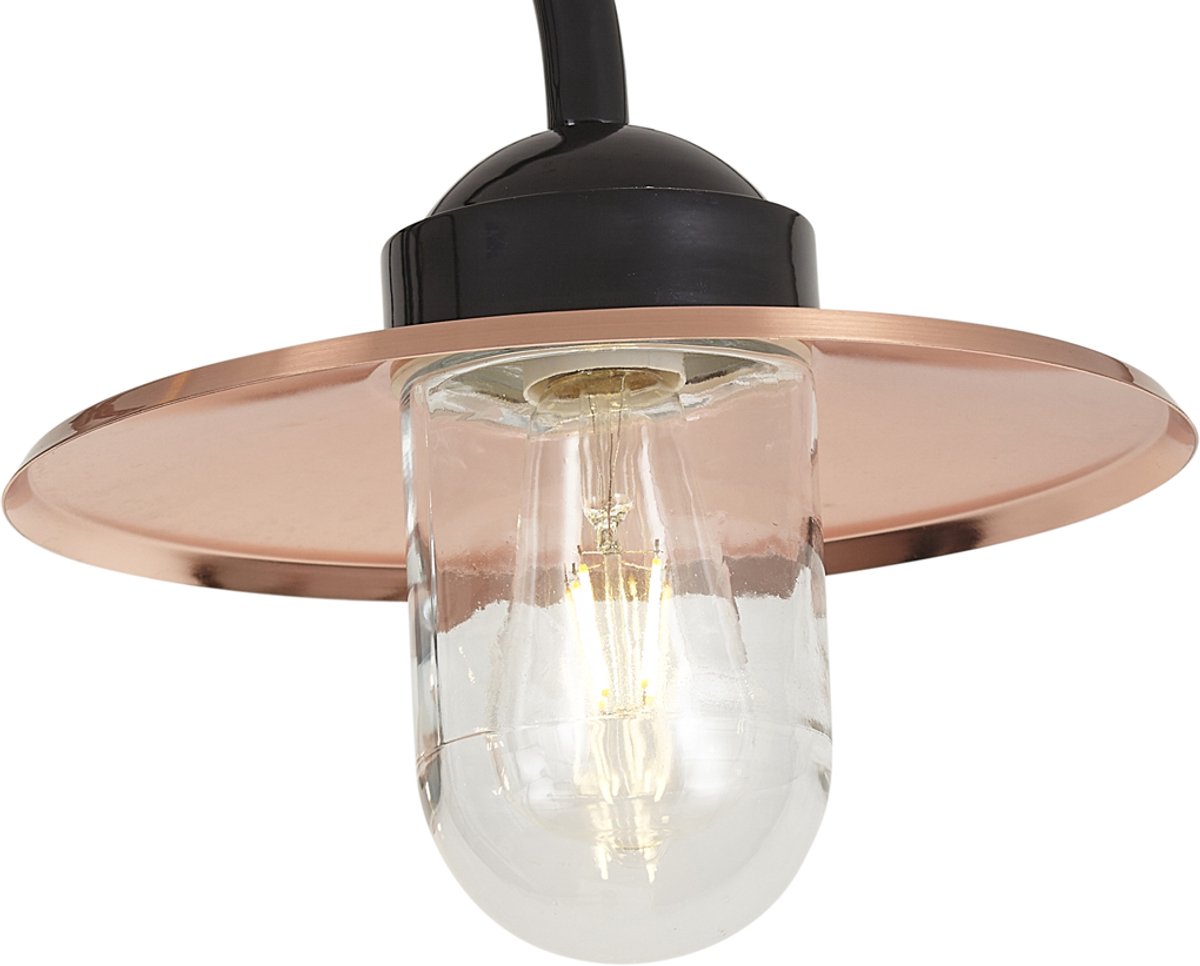 Qazqa moderne sokkellamp, padverlichting, buitenlamp voor in de tuin - Kansas - zwart, max. 15W, geschikt voor led, 235cm, IP44, 3-lichts